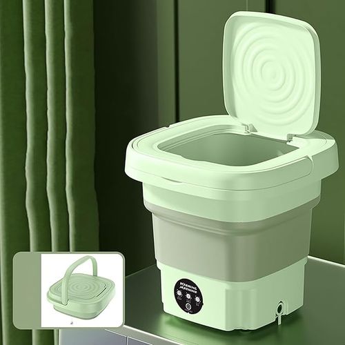 Portable Washing Machine, Foldable Mini Washing Machine, Small Washer for Baby Clothes, Underwear or Small Items, Apartment, Laundry, Camping, RV, Travel, Underwear, Personal, Baby