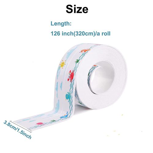 3 Rolls Waterproof and mildew-proof seam sticker (Random pattern)
