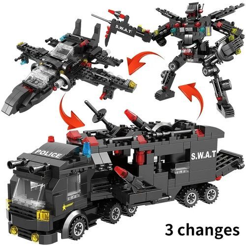 378 Deformed Armored Vehicles Assembled Into Building Blocks