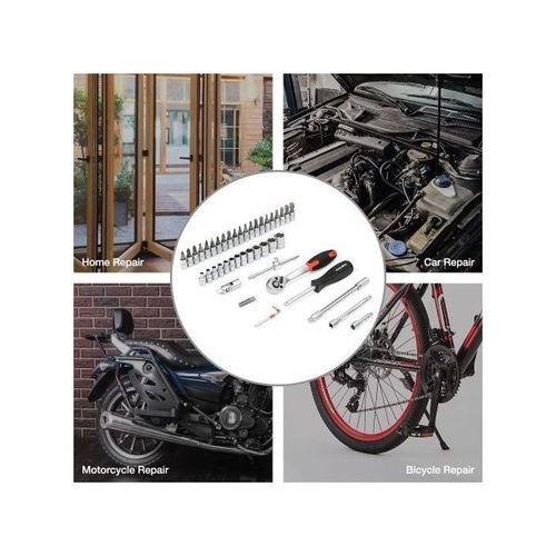 Auto Car Repair Tool Kit Ratchet Socket Wrench Spanner 46pcs