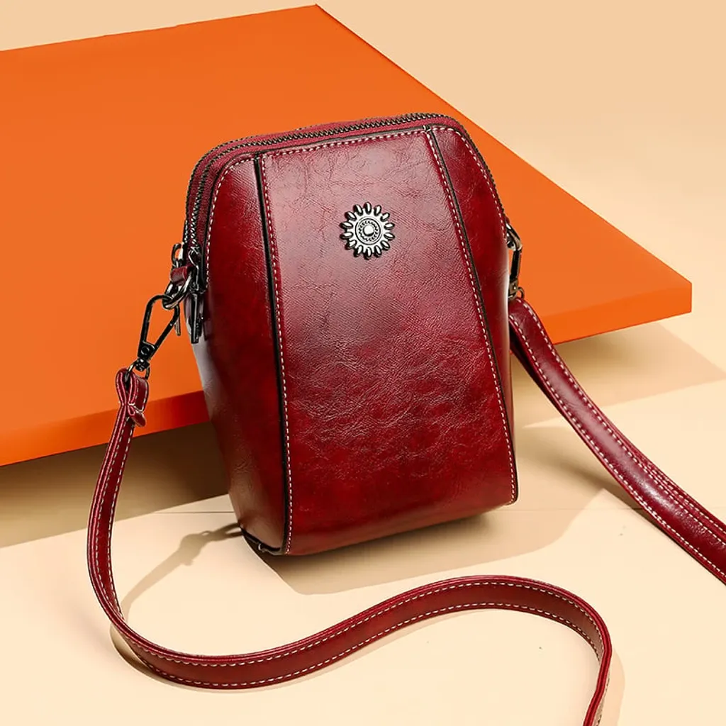 RETRO All-match vertical cellphone bag