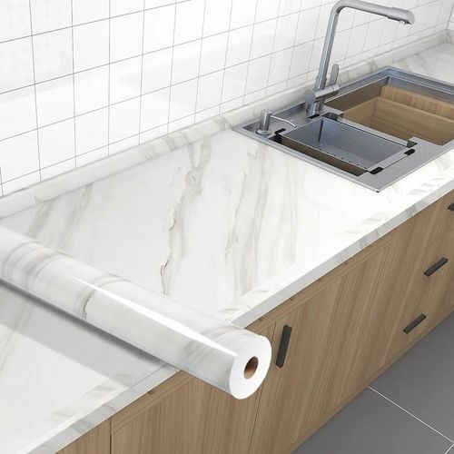 Kitchen Wall Stain Prevention Sheet Heat Resistant Sheet Waterproof Oil Proof Stain Resistant Wallpaper( 500x60CM)