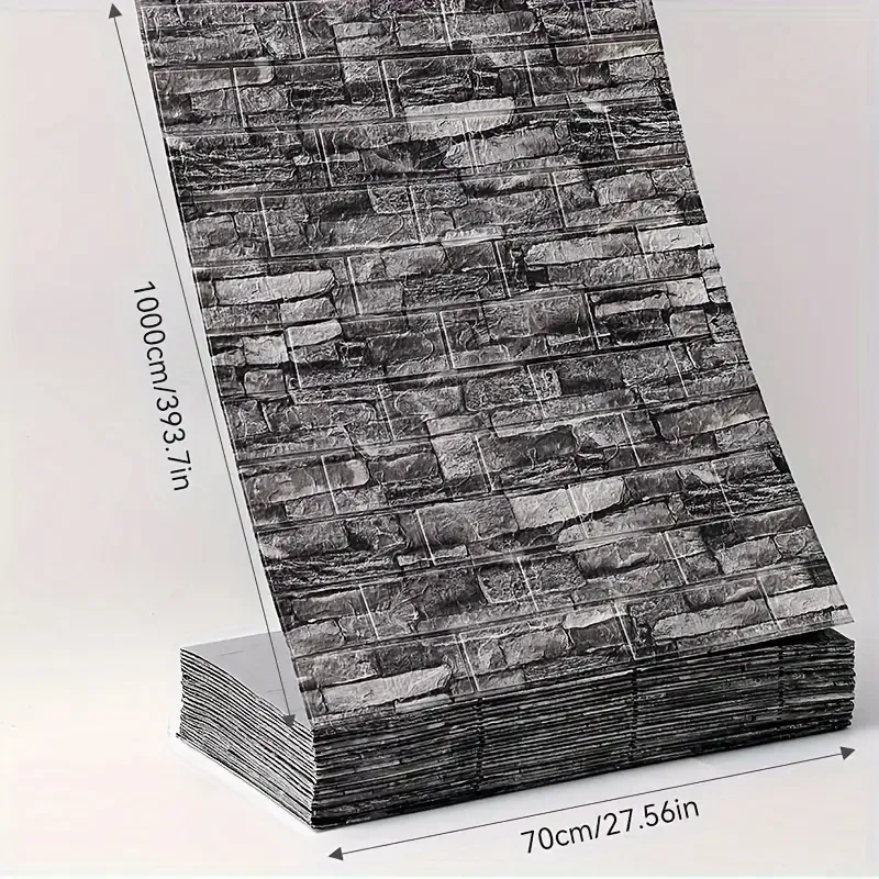 Peel & Stick Brick Pattern Wallpaper