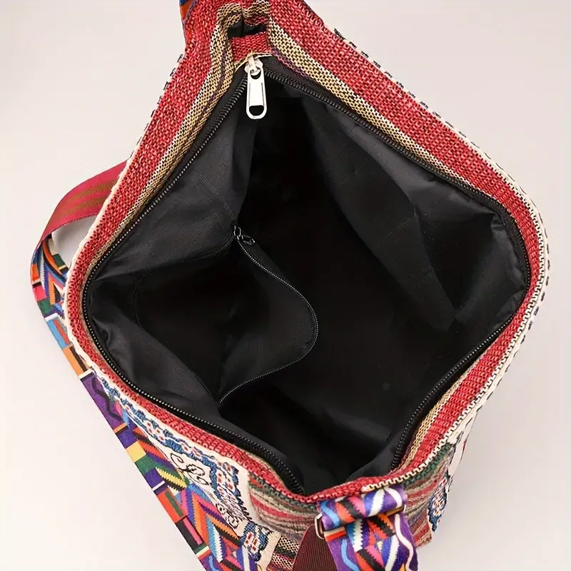 Bohemian Tribal Embroidered Elephant Shoulder Bag