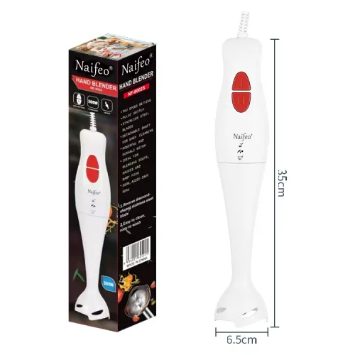 Electric Immersion Hand Blender, Mixer, Chopper, Powerful 180 Watt Ice Crushing 2-Speed Control One Hand Mixer, Removable Blending Stick For Easy Cleaning, For Purees, Smoothies, Shakes, Ivory, Soups, Sauces, Baby Food, Kitchen Accessories