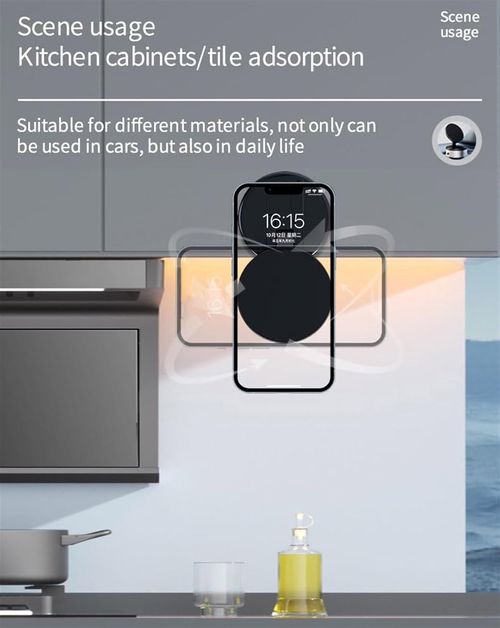 Vacuum Magnetic Car Phone Holder - Electric-Manual, Magnetic Car Suction Cup Folding Holder, 360° Rotating Adjustable Suction Cup Magnetic Phone Holder, Suitable for Cars, Gyms, Mirrors, Smooth Surfaces