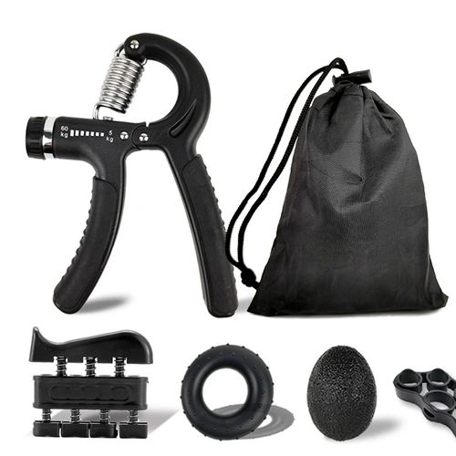 Grip Strength Training Five-piece Hand Strength Training Silicone Five-Finger Grip Ball Grip Ring Combination Set