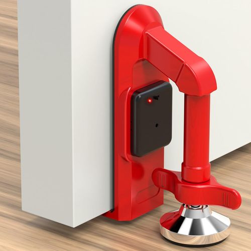 Portable Alarm Door Stoppers for Bottom of Door Security.Door Lock for Travel Anti Theft Door Blocker,Hotel Room Apartment and Home Safety - Sleep with Peace of Mind