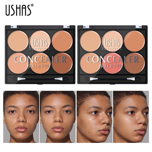 Makeup 6 Color Concealer Palette Foundation Waterproof Brightening Modifying Skin Tone Long Lasting Staying