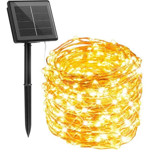 Mythco Solar String Lights For Outside 12m 100LED, 8 Modes