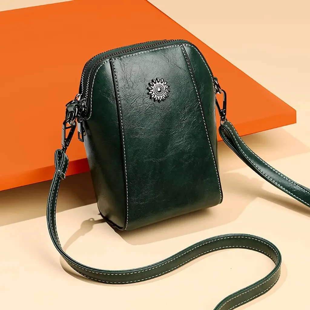 RETRO All-match vertical cellphone bag