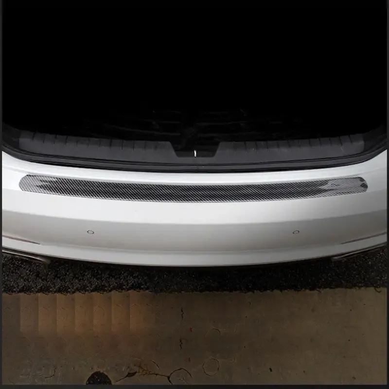 5D Carbon Fiber Reflective Automotive Tape: High-Gloss, Scratch-Resistant, Self-Adhesive Safety Protection for Car Door Sills and Mirrors - Weatherproof Finish, 2.76x118.11 inch Pack