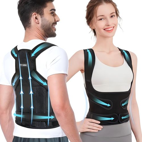 Posture Corrector Unisex Back Posture Brace Full Back Support Belt Clavicle Support Stop Slouching and Hunching Adjustable Back Trainer