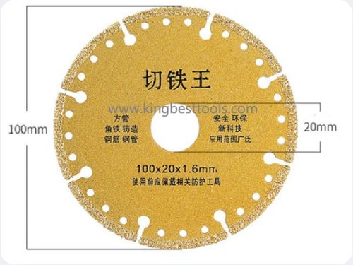 Diamond Saw Blade Metal Brazing Iron Rebar Stainless Steel Cutting Discs Blade 100 110mm Angle Grinder Disk Cut Off Wheel Tool