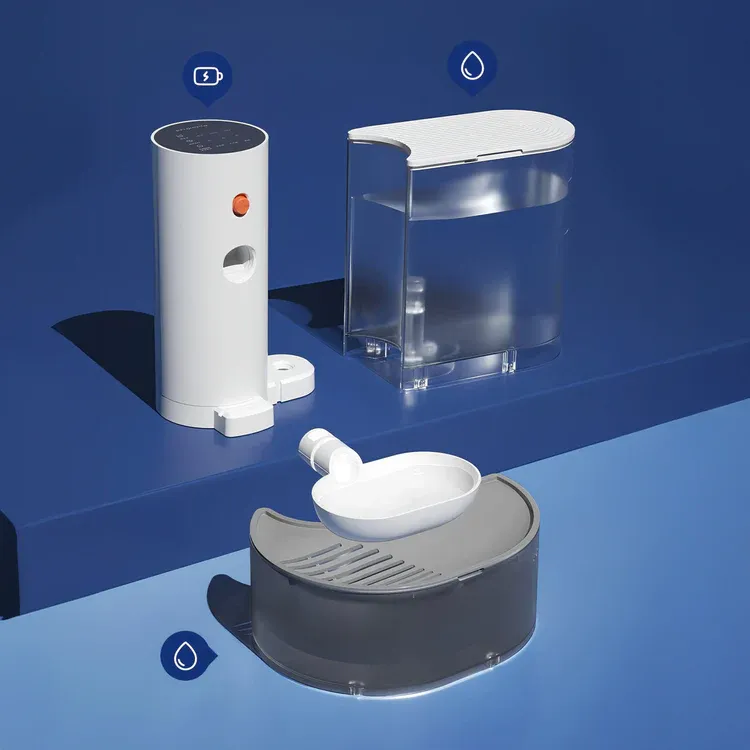 2025 Upgrade up to 180 days automatic wireless silent dumping pet water dispenser