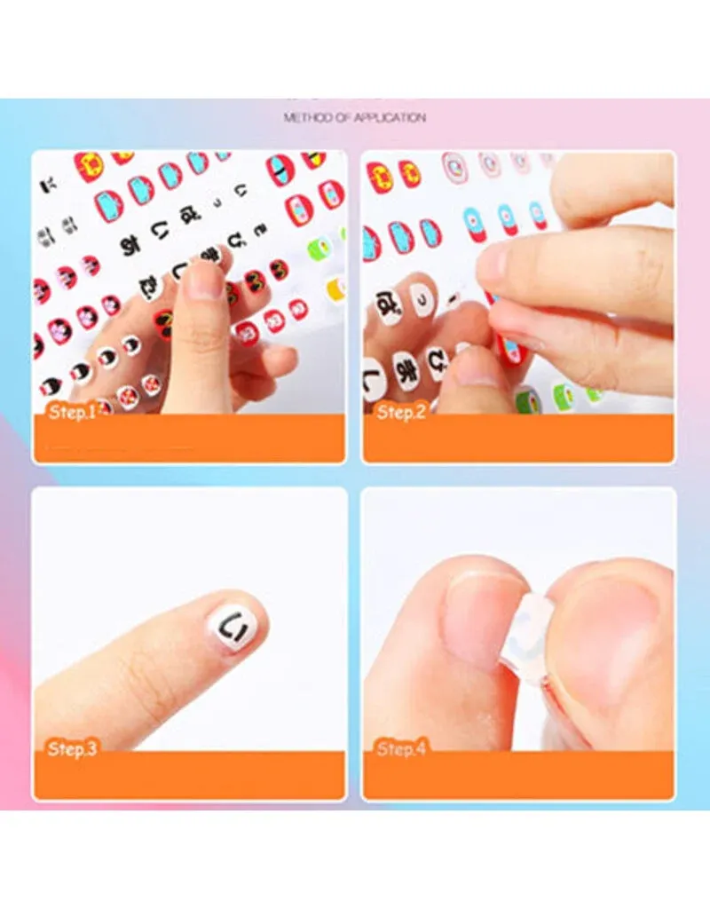 Children's waterproof nail stickers