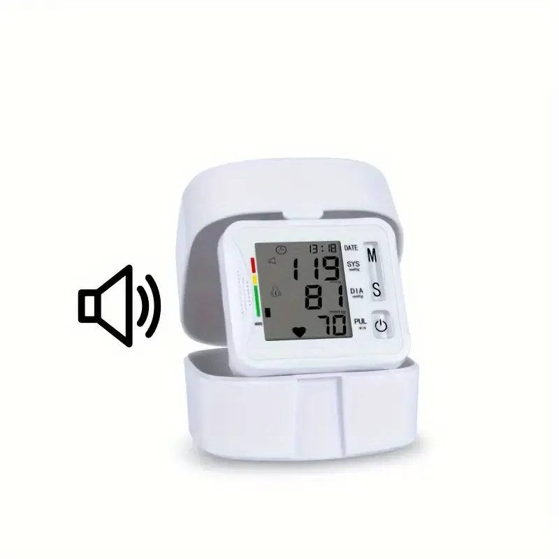 TAIKON W01 Digital Blood Pressure Monitor with Pulse Rate Detection - Easy-to-Use Wrist Cuff