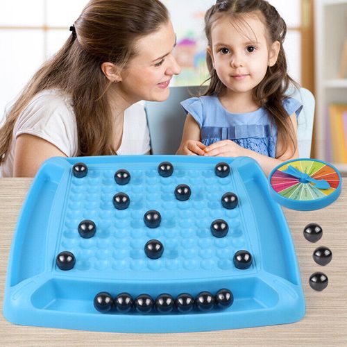 The 2024 New Magnetic Chess Set has a Magnetic Board Game with Stones, Plastic Chessboard, and String, which is a Strategy Game for Kids and Adults as a Family or Party Game