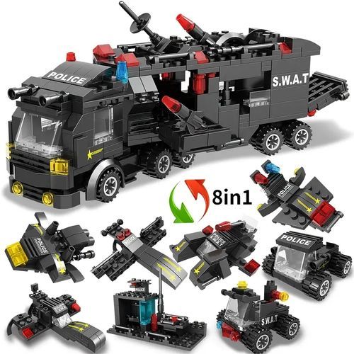 378 Deformed Armored Vehicles Assembled Into Building Blocks