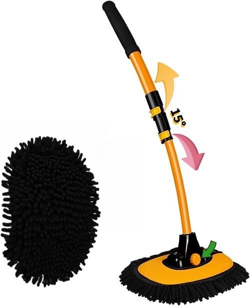 Car Wash Brush Mop with Long Handle Microfiber Cleaning Broom Kit Tool