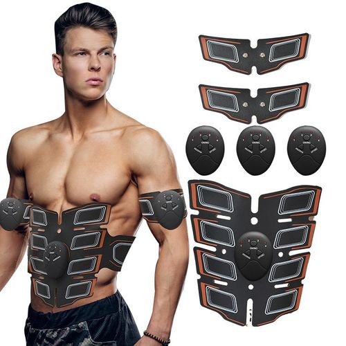 EMS smart new eight-pack abs fitness and weight loss home lazy abdominal patch digital display charging abdominal fitness device