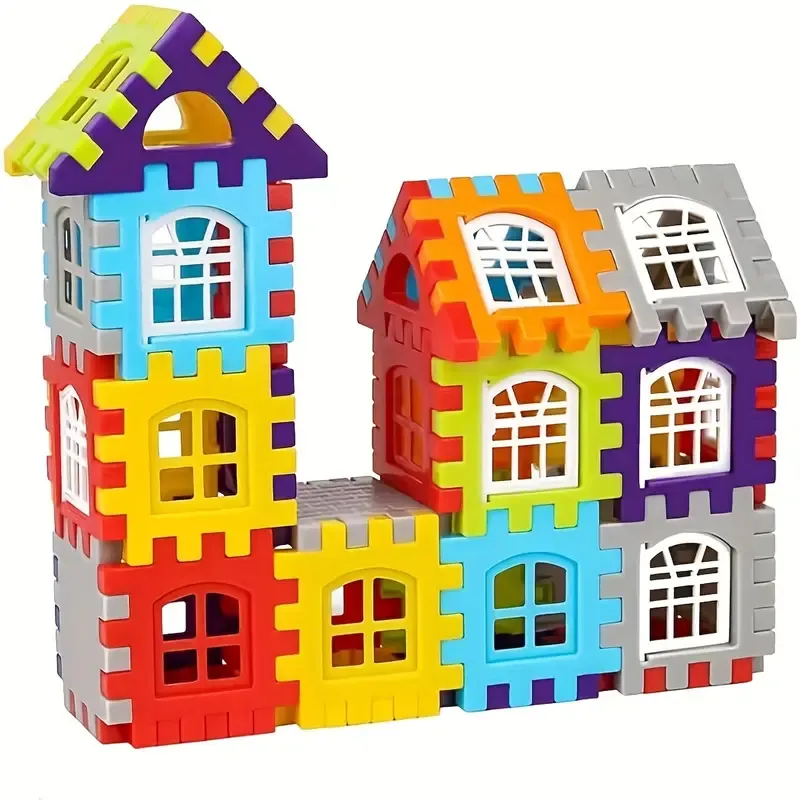 100Pcs House Assembly Building Blocks, Large Size, Creative Square Block Building Blocks, Basic Assembly Building Blocks, Educational DIY Assembly Toys, Birthday Gifts