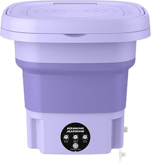 Portable Washing Machine, Foldable Mini Washing Machine, Small Washer for Baby Clothes, Underwear or Small Items, Apartment, Laundry, Camping, RV, Travel, Underwear, Personal, Baby