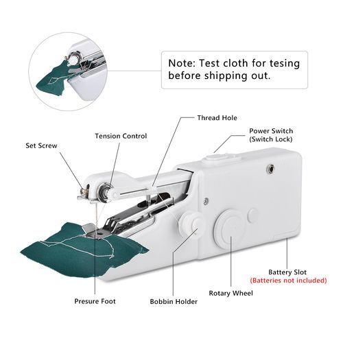 Portable handheld sewing machine household mini electric sewing kit for mending clothes