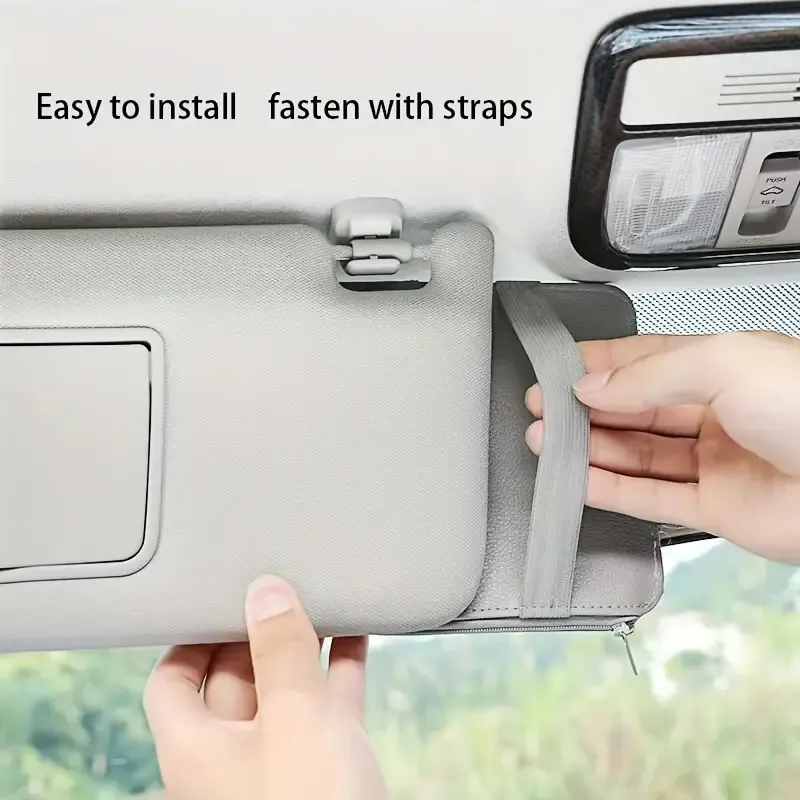 2PCS Car Sun Visor Storage Organizer