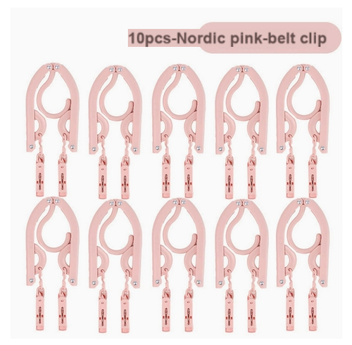 Multifunctional plastic foldable clothes hanger