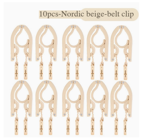 Multifunctional plastic foldable clothes hanger