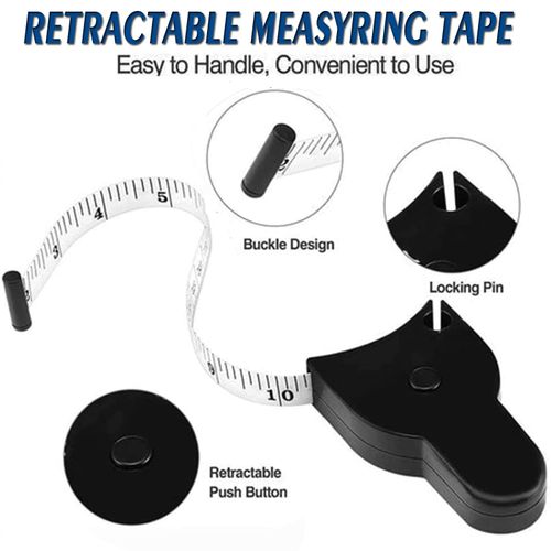 10 PCS Self-tightening Body Measuring Tape Ruler 150cm-60 Inch Sewing Tailor Dressmaking Measure Ruler Meter Film for Waist Chest Legs