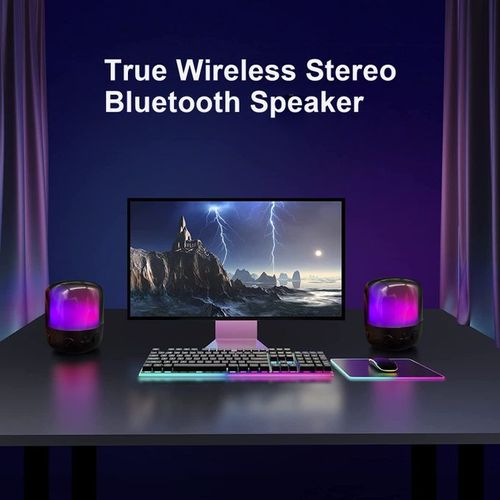 Ace Elec Portable Bluetooth Speaker With 11RGB LED Light