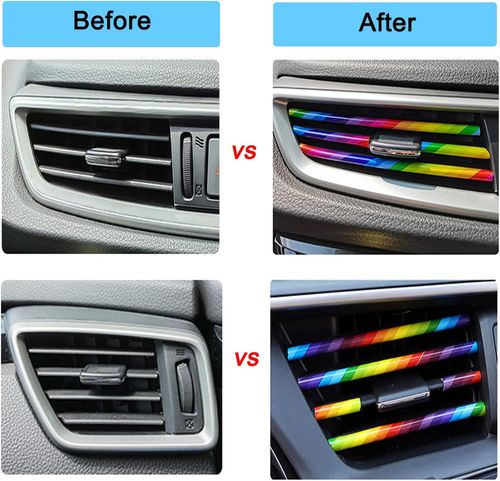 20 pieces Car Air Conditioner Decoration Strip for Vent Outlet