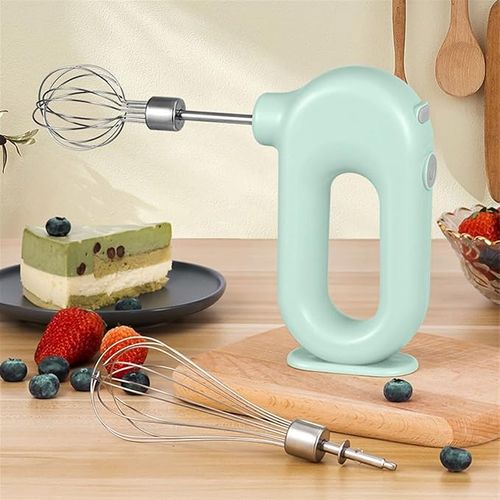 Kitchen Electric Hand Mixer 4 Speed, Cordless Handheld Mixer and Stainless Egg Beater, 5-speed Usb Rechargeable, Lightweight Mini Hand Mixer Easy Use
