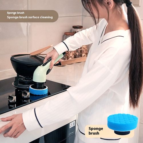 Electric cleaning brush cordless electric mop replacement brush head artifact tile floor seam bathroom toilet The floor washing machine