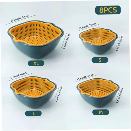 Drain basket set of eight