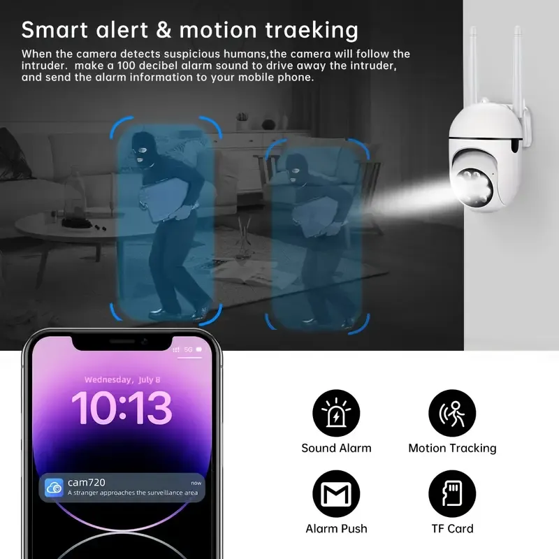 USB light bulb camera wireless wifi high-definition night vision PTZ control ceiling wall-mounted security monitoring