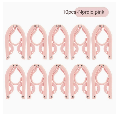 Multifunctional plastic foldable clothes hanger
