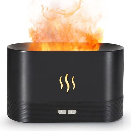 180ml Flame Humidifier with Aroma Diffuser   Auto Shut-Off Feature Mute Aromatherapy Machine