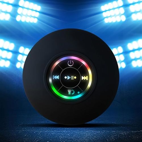 Large suction cup waterproof Bluetooth audio level 4 LED colorful light-emitting mini gift portable speaker BTS07