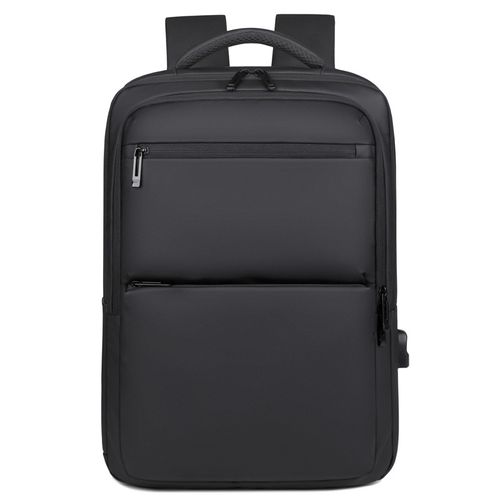 Laptop Backpack With USB Port - Black