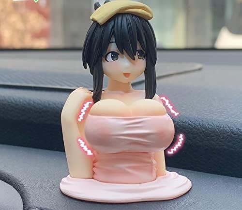Car Figures Decor,Kanako Chest Shaking Ornaments, Anime Action Figure Model Girl Figures PVC Doll Home Desktop Car Figures Cake Ornaments Decora Craft Collectible Birthday Gift