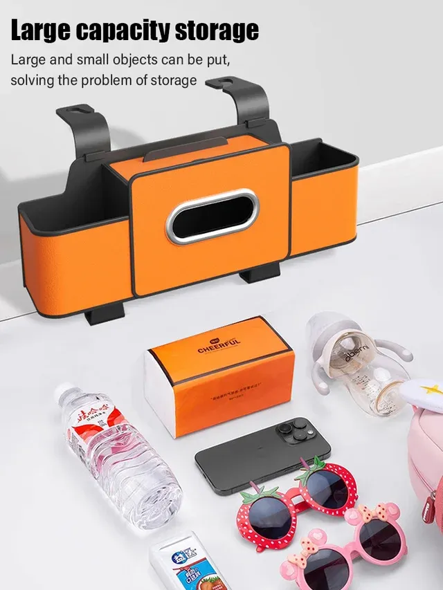 Car Multi-Function Backrest Storage Box