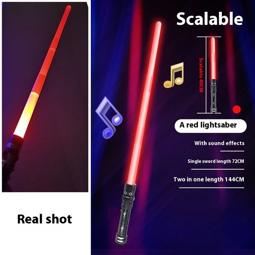 Internet celebrity laser sword genuine Star Wars luminous toy retractable luminous flash toy boy