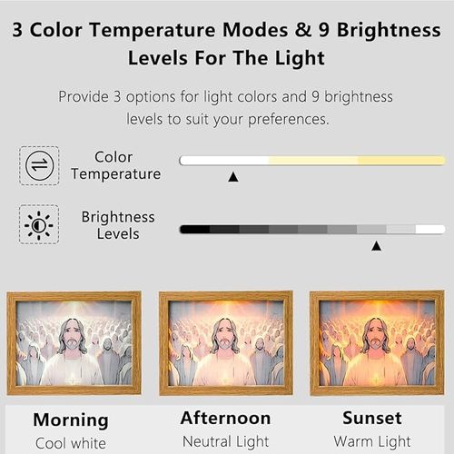 Jesus Lamp  Led Light Up Printing