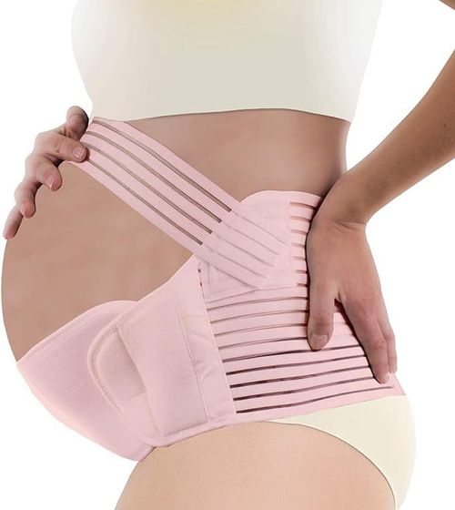 Maternity Support Belt, 4-in-1 Belly Pregnancy Support Band, Belly Band For Pregnant Women, Adjustable Maternity Belt Pregnancy Support With Shoulder Strap, For Belly,Waist,Abdomen,Back