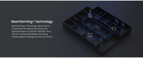 Tenda AC1200 Smart WiFi Router, High Speed Dual Band Wireless Internet Router with Smart APP, 4 x 100 Mbps Fast Ethernet Ports, Supports Guest WiFi, Access Point Mode, IPv6 and Parental Controls(AC6)