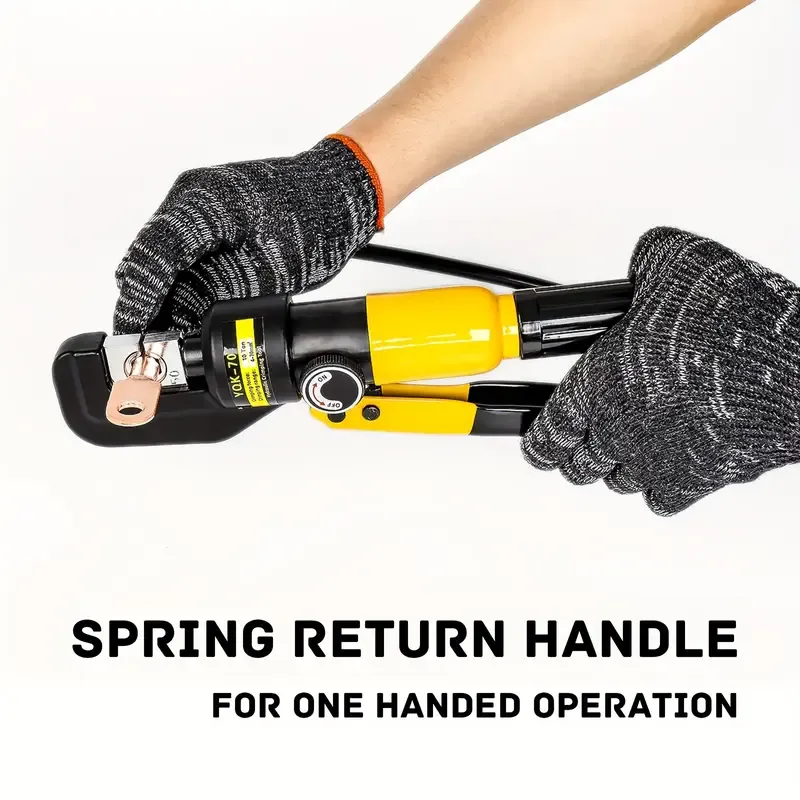 Adjustable oil return valve chrome-plated integrated manual hydraulic pliers crimping electrical wires