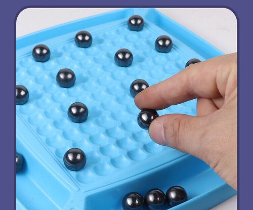 The 2024 New Magnetic Chess Set has a Magnetic Board Game with Stones, Plastic Chessboard, and String, which is a Strategy Game for Kids and Adults as a Family or Party Game